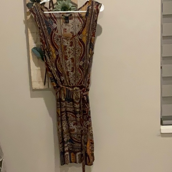 Lucky Brand Dresses & Skirts - Lucky Brand Sleeveless Bohemian Multicolor Sleeveless Dress size large NWT